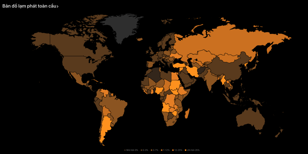 Bản đồ Lạm phát Toàn cầu: Tình hình Kinh tế Thế giới Hiện&nbsp;Tại